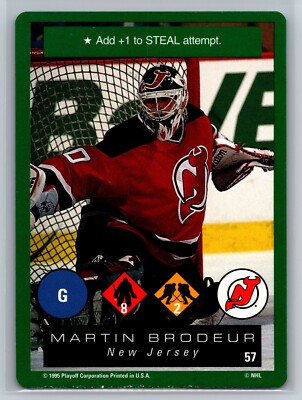 1995-96 Playoff One on One Challenge Ice Hockey Martin Brodeur #57