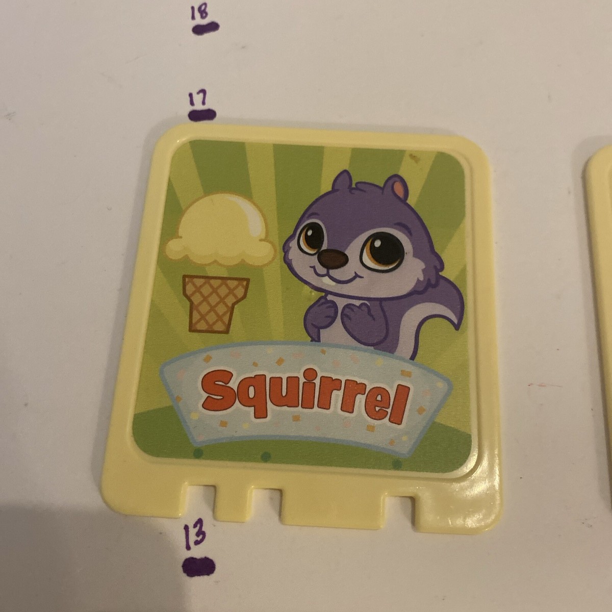 LeapFrog Scoop & Learn Ice Cream Replacement Cards Poodle Monkey