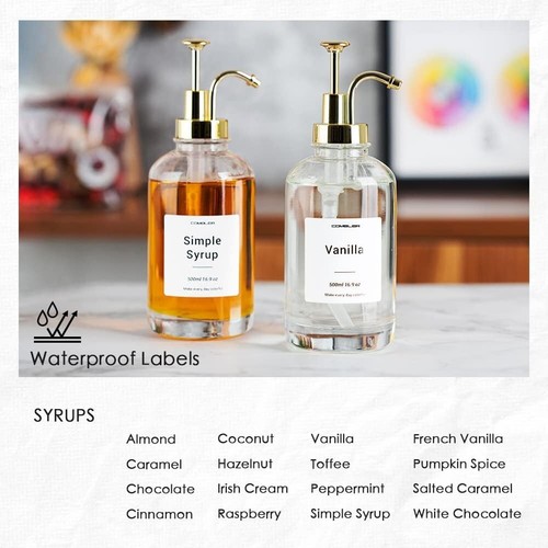 Coffee Syrup Dispenser, Pump Bottle Dispenser for Coffee Bar Accessories 2pcs - Picture 5 of 10