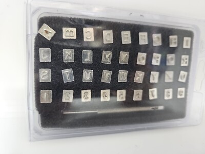 Steel Alphabet letter Number leather Stamp Punch Assembly SYFCR102-A3 (36 Pcs)