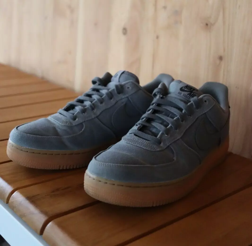 Nike Air Force 1 07 LV8 Waxed Canvas Premium &#039;Grey AQ0117 001 Sz. eBay