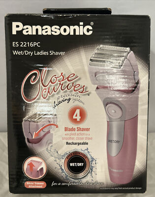 Panasonic ES 2216 PC close curves wet dry lady shaver rechargeable