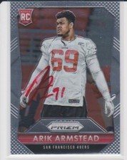 ARIK ARMSTEAD SAN FRANCISCO 49ERS OREGON COLLEGE AUTOGRAPHED CARD THRU THE MAIL