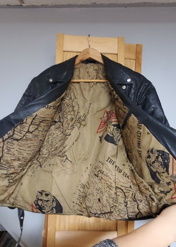 Vintage Raro Chaqueta De Cuero Talla S,,,, pre propiedad,,, por favor leer  descripción | eBay