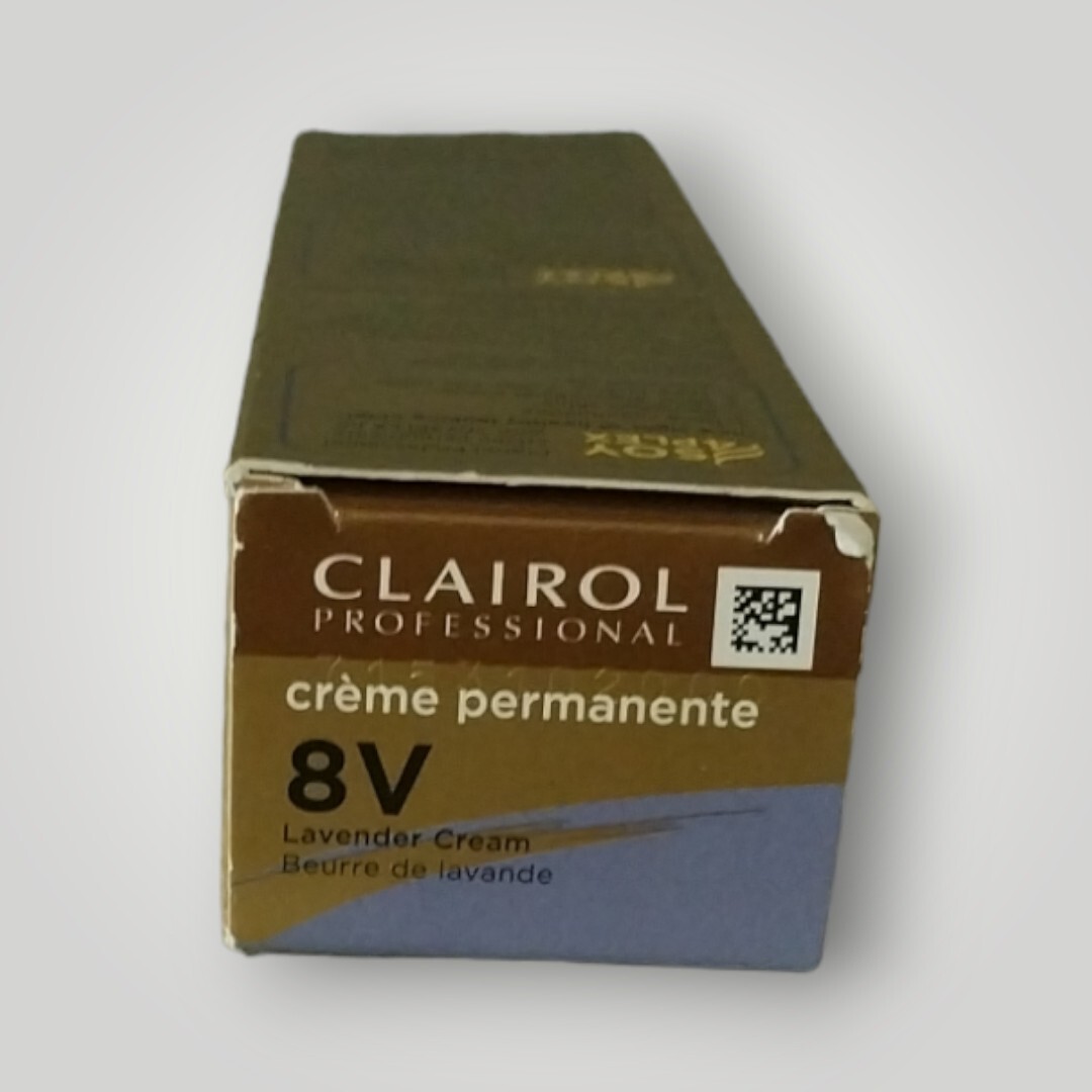 Clairol Professional Creme Permanente Hair Color, 8V Lavender Cream, 2oz 