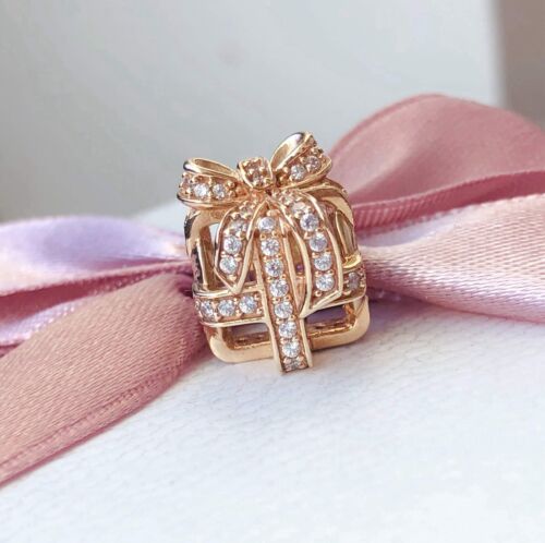 Original Pandora 14ct Gold komplett verpackt durchbrochen Geschenk Charm 750839cz