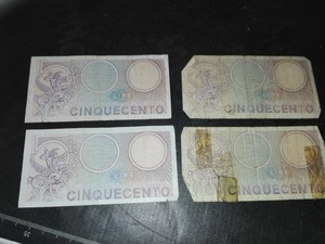 Dettagli Su Lotto 4 Banconote 500 Lire Mercurio Come Da Foto