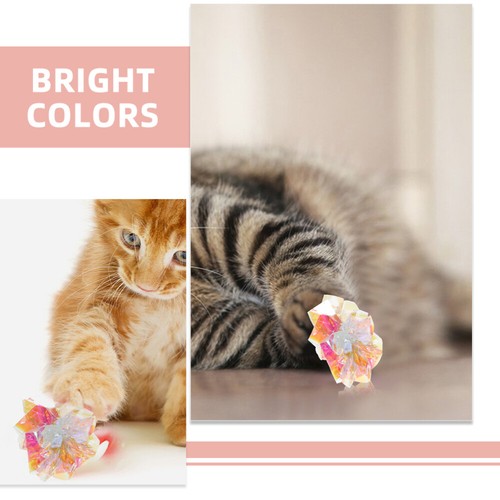 10 Pcs Crinkle-Bälle Für Haustiere Katzen Klingel Papier Ball - Bild 9 von 12