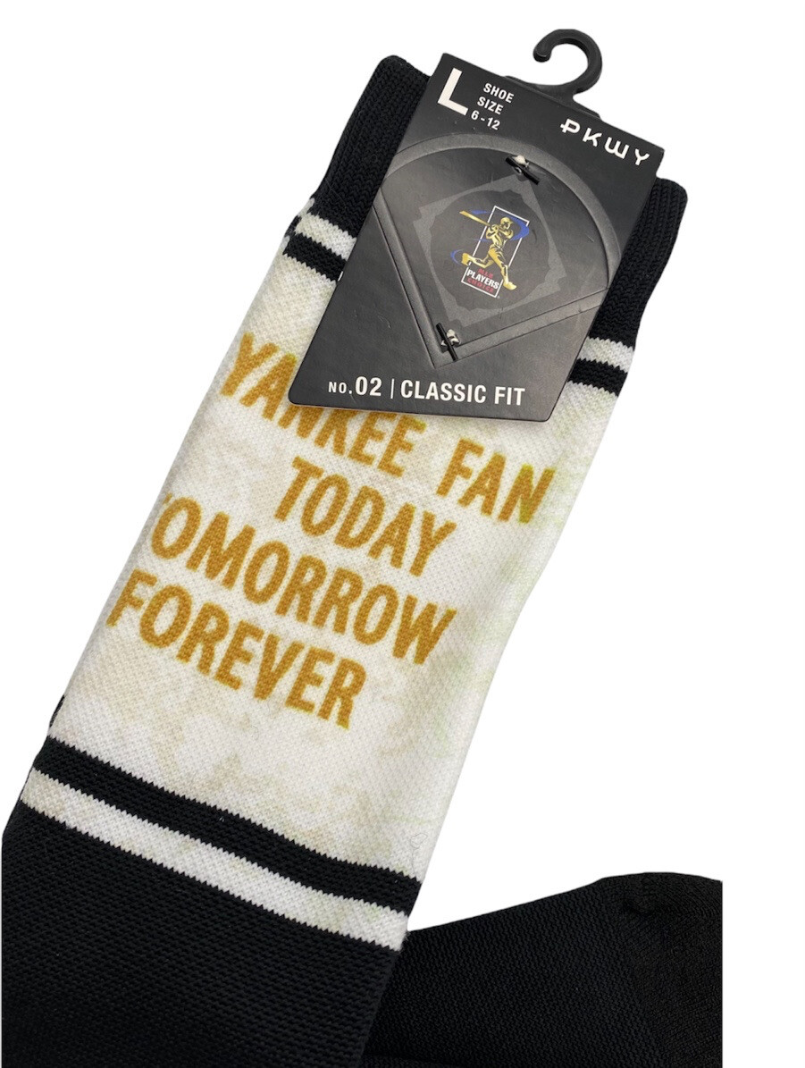 GERRIT COLE #45 Yankee Fan Today Tomorrow Forever Socks Fits Shoe Sz 6 ...