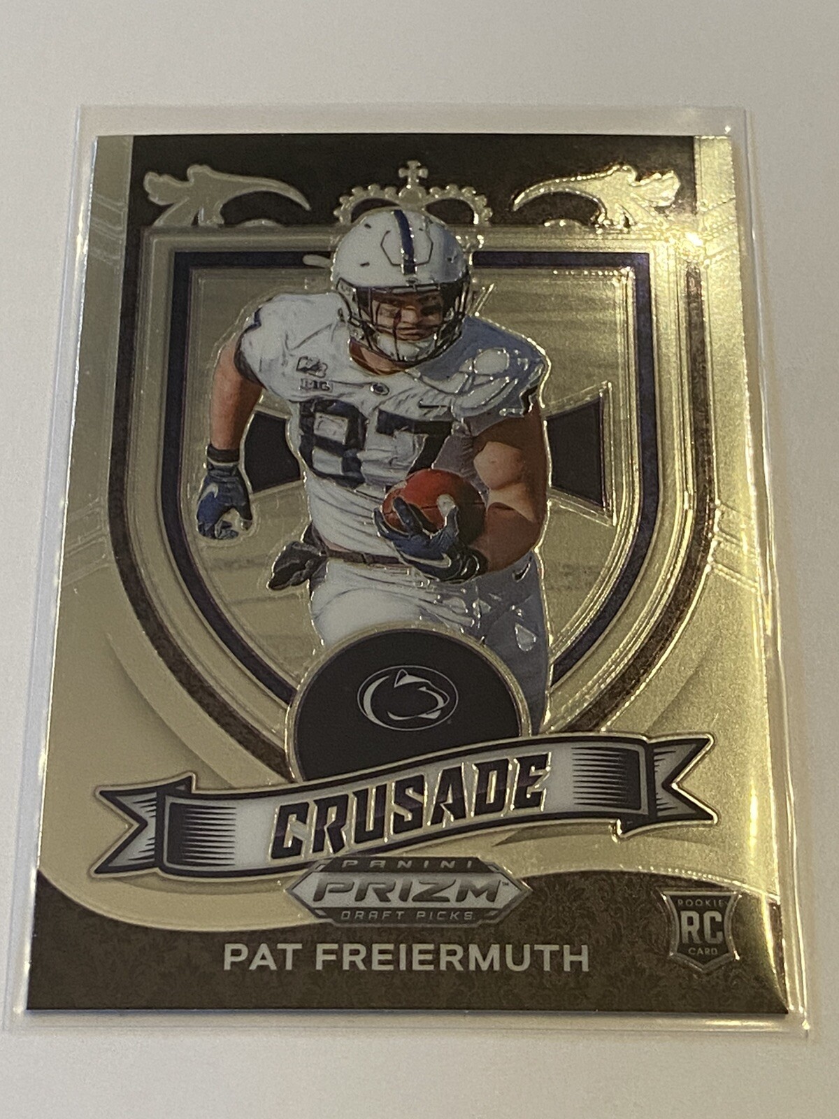 2021 Panini Prizm Draft Picks Pat Freiermuth Rookie #173 Silver Crusade