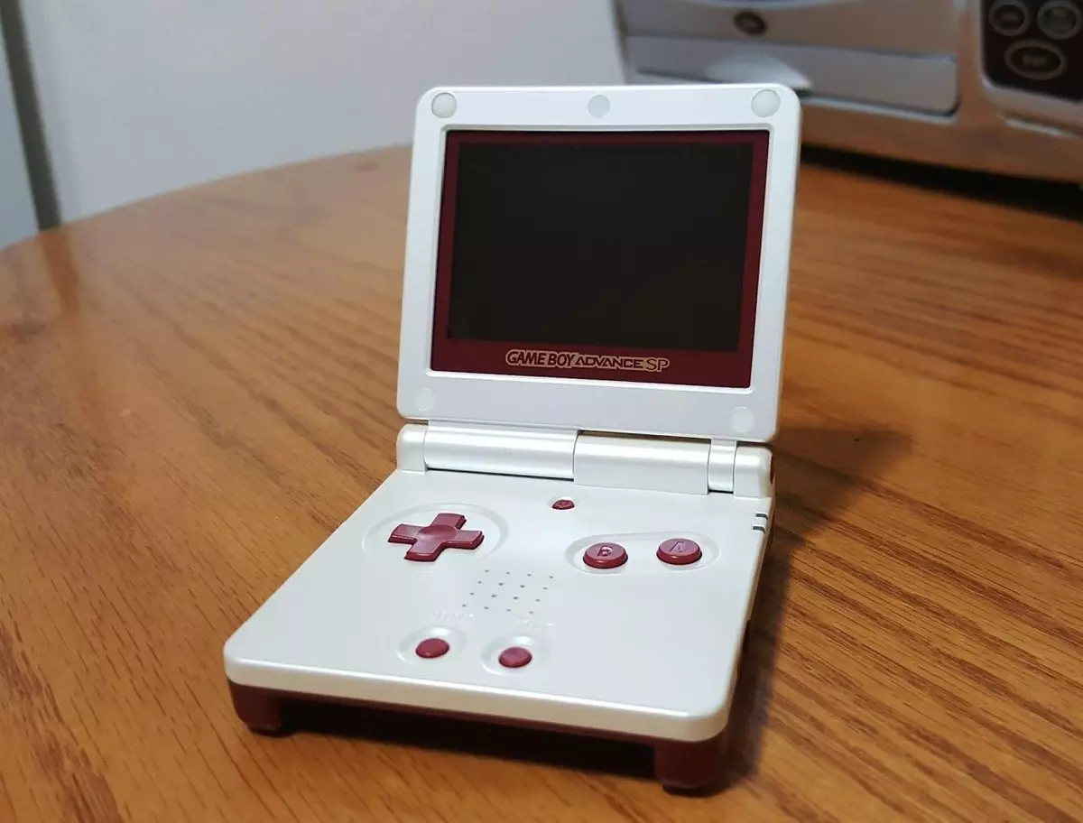 Nintendo Game Boy Advance GBA SP Red White System AGS 101 