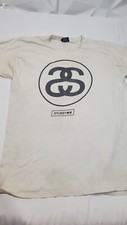 Vintage Stussy N4 Logo T-Shirt Made in USA 1990s Y2K streetwear L