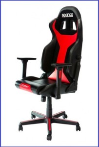 Siege Baquet Fauteuil De Bureau Chaise De Bureau Baquet Sparco Grip Sky Rouge Ebay