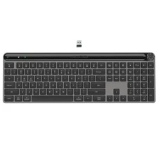JLab Epic Wireless Keyboard, Black, 108 Keys, Multi-Device, 2.4G/Bluetooth