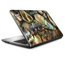 Universal Laptop Skins Wrap for 14" - Gold Abalone Shell Large