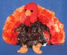 TY LEFTOVERS the TURKEY BEANIE BABY - MINT with MINT TAG