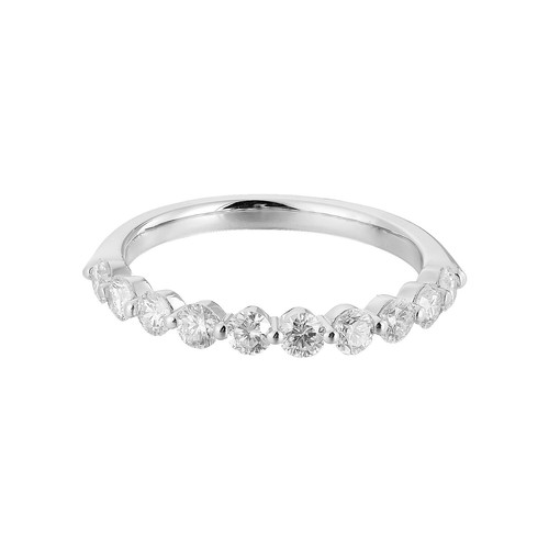 14K White Gold Lab Grown Diamond Wedding Band MZ71754