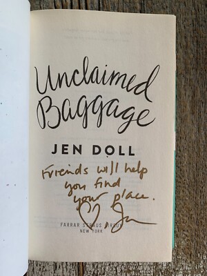 (SIGNED) UNCLAIMED BAGGAGE by Jen Doll (Hardcover) 1st