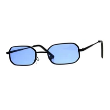 Rectangular Heptagon Shape Sunglasses Unisex Indie Fashion UV 400