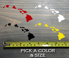 Hawaii Sticker Hawaiian Islands Decal Hibiscus Aloha Hi State Shaka Surf Turtle