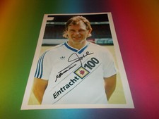 Rainer Zobel Eintracht Braunschweig signed autograph 20x28 photo