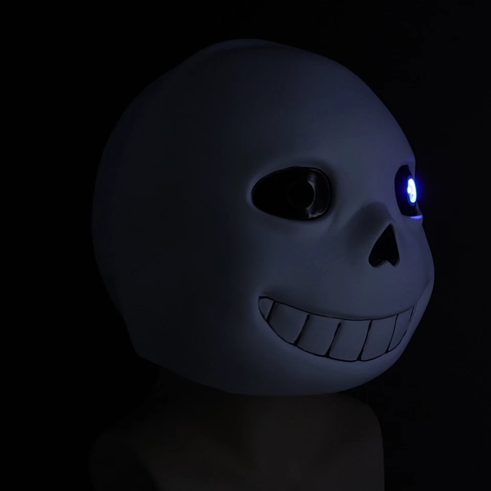 Luminous Undertale Sans Mask Sans Papyrus Led Mask Cosplay Halloween Mask Props - Image 2 of 4