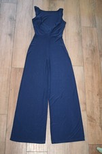 LOVE silky jersey jumpsuit SIZE 8 drape back party occasion evening wide leg