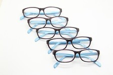 LOT OF 5 NEW A. J. MORGAN 77035 BLUE PURPLE AUTHENTIC EYEGLASSES 50-10-140 +2.00