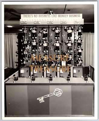 VTG ARCADE GAME PROTOTYPE MONKEY RACES CRAFCO MIDWAY PROFITS 8x10 PHOTO F14