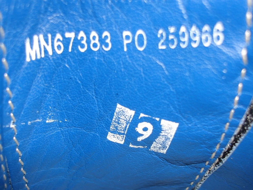 Mark Nason "Rock Never Dies" Black Leather w/White Stich Distressed Zip Boots 9M - Image 2 of 4