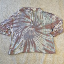 We the Free People Medium M Pullover Sweatshirt Tie Dye Cozy