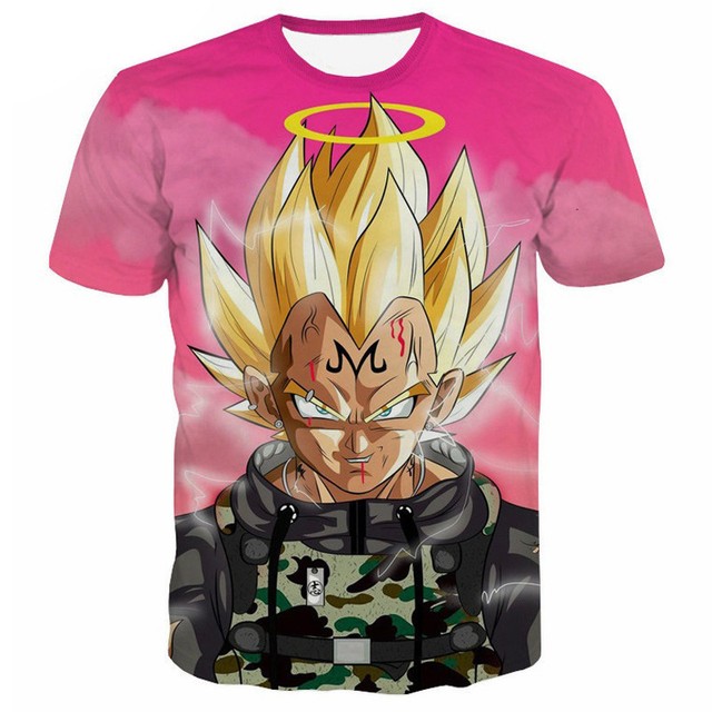 vegeta with pink shirt