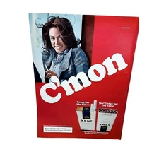 1975 Kent Cigarettes C'Mon Woman Smoking Original Vintage print ad