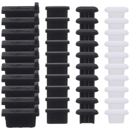 40 Pcs Silicone Protector USB Port Covers Mobile Dust Plugs Laptop - 第 2/12 張圖片