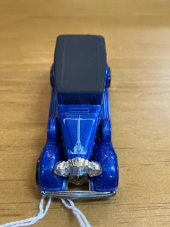 Hot Wheels Treasure Hunt 2010 clásico Packard azul error sin rayas de pasador izquierdo Foto 4 de 4