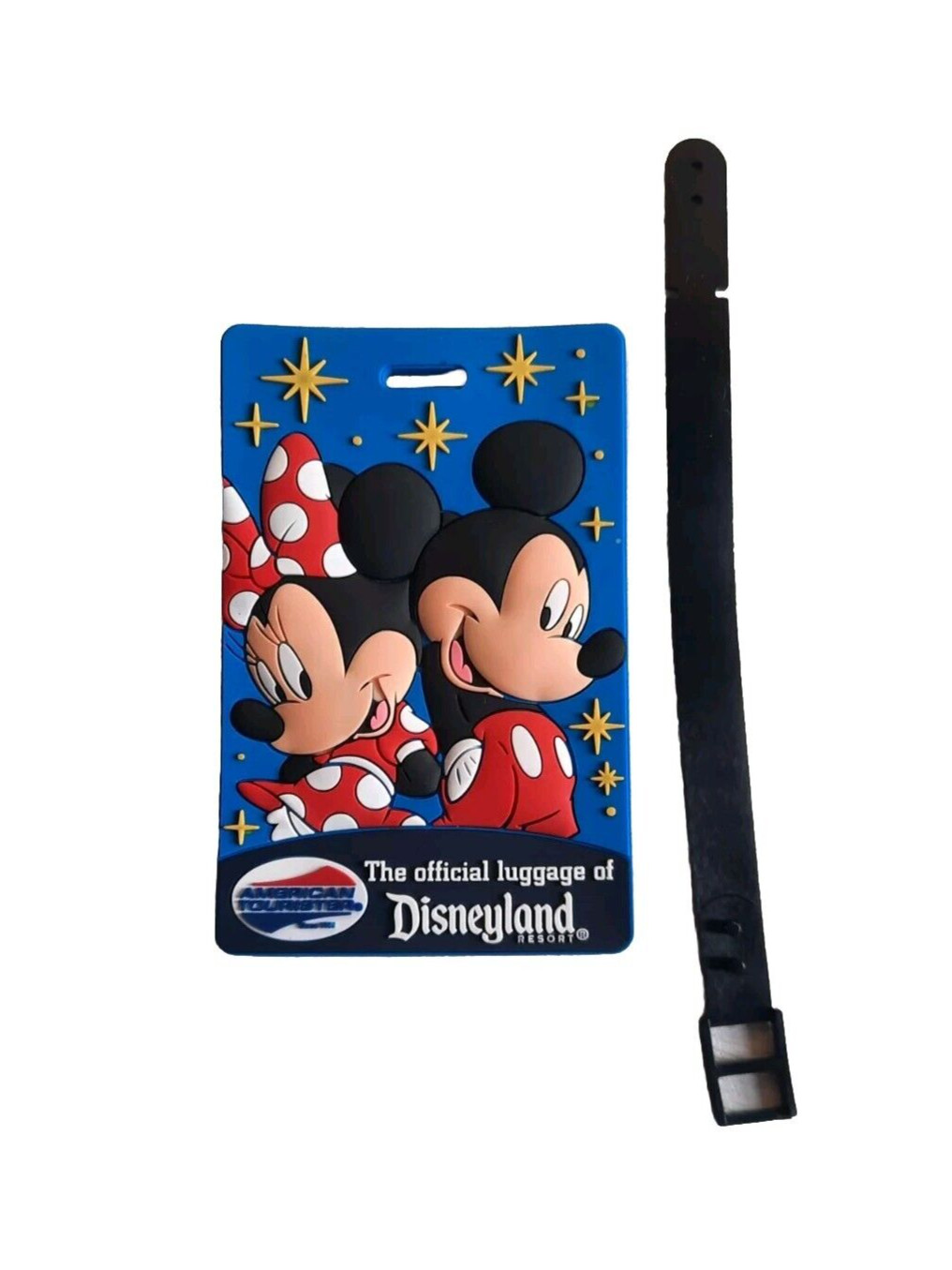 Etiqueta de equipaje Disneyland Resorts/AmericanTourister Mickey Minnie Mouse envío gratuito