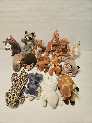 Lot of 15 Misc TY Beanies 14w tags 1 w/o tags