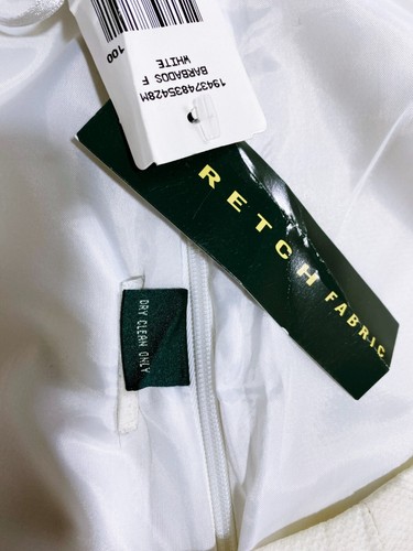 Falda para mujer Lauren Ralph Lauren, talla 16, blanca elástica, forrada con cremallera lateral - Imagen 7 de 7
