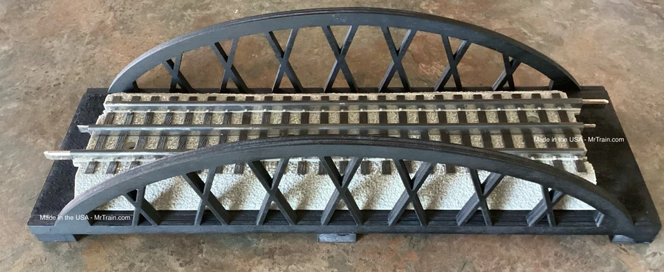 MrTrain O Scale Bowstring Arch Bridge 12 Inch – Miniature Train Railroad Scenery - Image 4 of 4