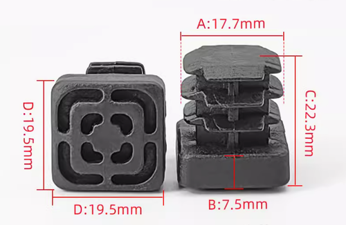 Plastic Blanking End Caps Tube Pipe Plug Chair Leg End Caps Square Round - 第 7/27 張圖片