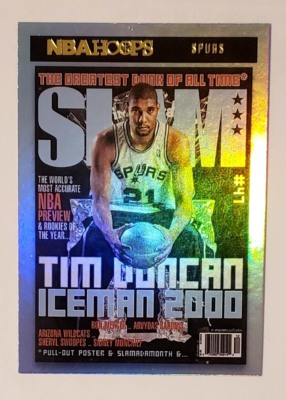 2020-21 NBA Hoops Tim Duncan Slam Insert HOLO FOIL #8 Spurs HOF NM 