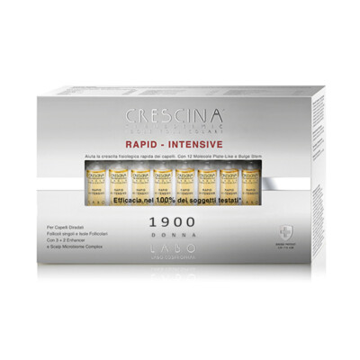 LABO Crescina Transdermic RAPID-INTENSIVE – 20 Ampullen Gegen Haarausfall Für Frauen (Follicolari Inseln 1700)