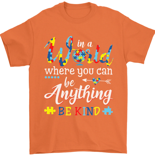 Autismo En Mundo Be Kind Autista Asd Camiseta Hombre 100% Algodón - Imagen 4 de 12