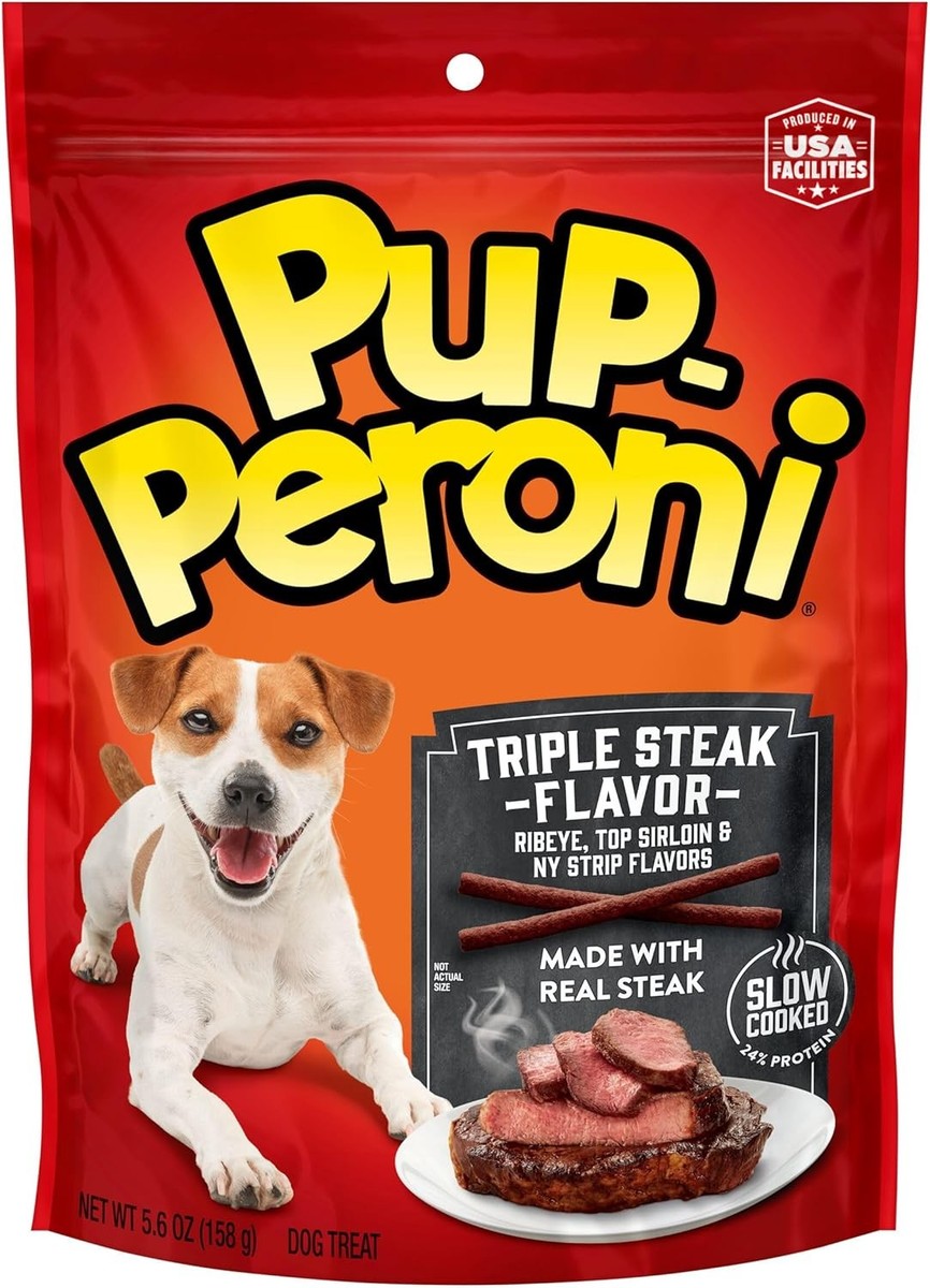 Pup-Peroni Triple Steak Flavor Dog Treats, Bag Ounce