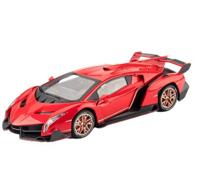 Diecast Lamborghini Veneno Roadster Red 1:22 Model Car 1 Pack