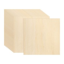 10Pcs Basswood Sheets 8 x 8 x 1/8 Inch for Painting, Aircraft Model
