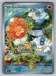 Castform Sunny Form 195/191 Illustration Rare Surging Sparks Pokemon
