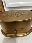 Mid Century Jewelry/Music Box 3D Relief Flowers Works — photo 7