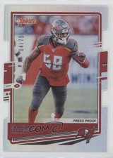 2020 Panini Donruss Press Proof Silver Die-Cut 4/75 Shaquil Barrett #231 x1s