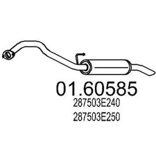 MTS 01.60585 Endschalldämpfer für KIA SORENTO I (JC) Auspuff